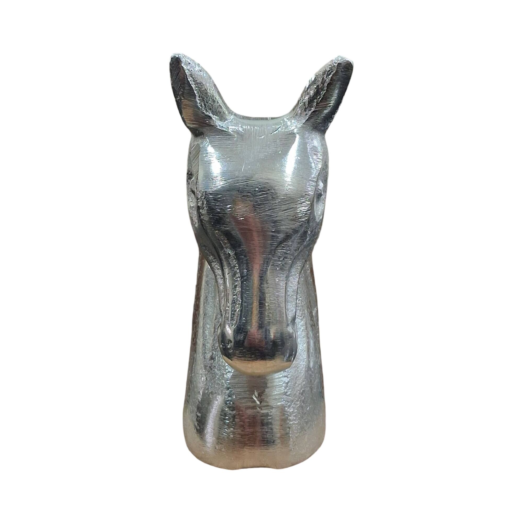 6" Silver & Natural Brown Horse Bookend by Ashland®